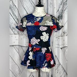 Parker Floral Dress Peplum Top